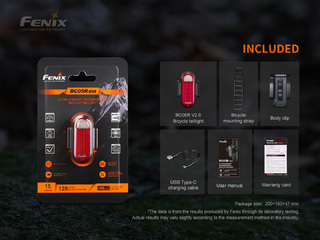Fenix BC05R V2.0 zadní černé