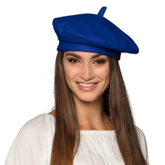 Modrá čepice rádiovka (baret)